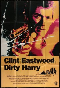 7d1115 LOT OF 8 FOLDED DIRTY HARRY COMMERCIAL POSTERS 1990s great image from the original 1-sheet!