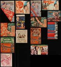 7d0272 LOT OF 7 HERALDS 1930s-1940s great images from a variety of different movies!