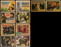 7d0800 LOT OF 18 JOAN BENNETT LOBBY CARDS 1930s-1940s great scenes from several of her movies!