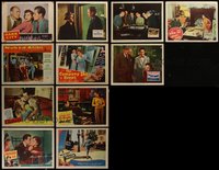 7d0777 LOT OF 35 FILM NOIR LOBBY CARDS 1940s-1950s incomplete sets from a variety of movies!