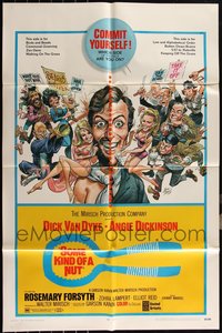 7d0632 LOT OF 6 FOLDED SOME KIND OF A NUT ONE-SHEETS 1969 Dick Van Dyke, Dickinson, Jack Davis art!