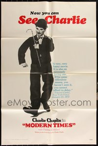 7d0597 LOT OF 8 FOLDED MODERN TIMES R72 ONE-SHEETS R1972 Charlie Chaplin classic!