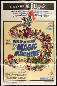 7d0560 LOT OF 10 FOLDED WILLY MCBEAN & HIS MAGIC MACHINE ONE-SHEETS 1965 great Jack Davis art!