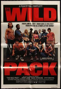 7d0548 LOT OF 12 FOLDED WILD PACK ONE-SHEETS 1972 their law is lust, their god is violence!