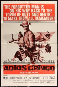 7d0547 LOT OF 13 FOLDED ADIOS GRINGO ONE-SHEETS 1965 The Forgotten Man is on his way back!