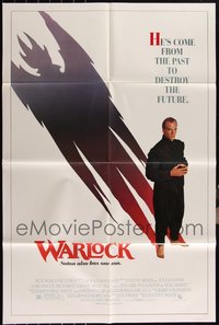 7d0403 LOT OF 26 FOLDED WARLOCK ONE-SHEETS 1989 he's come from the past to destroy the future!