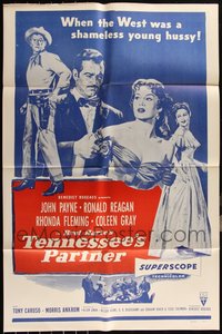 7d0576 LOT OF 9 FOLDED TENNESSEE'S PARTNER R61 ONE-SHEETS R1961 Ronald Reagan, Rhonda Fleming, Payne