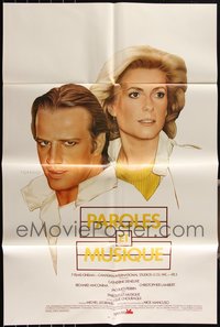 7d0681 LOT OF 4 FOLDED LOVE SONGS FRENCH EXPORT ONE-SHEETS 1984 Catherine Deneuve, Chris Lambert!