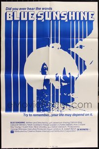 7d0688 LOT OF 4 FOLDED BLUE SUNSHINE ONE-SHEETS 1976 try to remember, your life may depend on it!