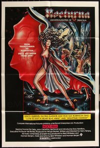 7d0636 LOT OF 6 FOLDED NOCTURNA GRANDDAUGHTER OF DRACULA ONE-SHEETS 1979 Transylvania to Manhattan!