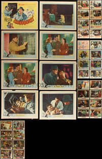 7d0743 LOT OF 64 1950S LOBBY CARDS 1950s complete sets from eight different movies!