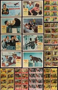 7d0735 LOT OF 80 1960S LOBBY CARDS 1960s complete sets from ten different movies!