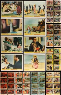 7d0739 LOT OF 72 1960S LOBBY CARDS 1960s complete sets from nine different movies!