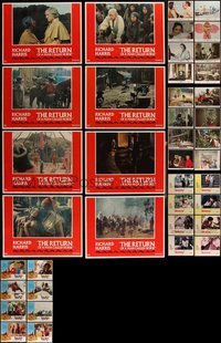 7d0741 LOT OF 64 1970S LOBBY CARDS 1970s complete sets from eight different movies!