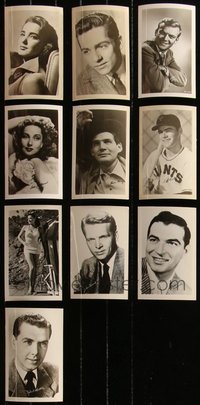 7d1079 LOT OF 225 3.5x5.5 MOVIE STAR FAN PHOTOS WITH FACSIMILE AUTOGRAPHS 1950s cool!