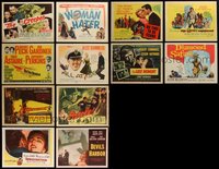 7d0818 LOT OF 14 TITLE LOBBY CARDS 1940s-1950s great images from a variety of different movies!