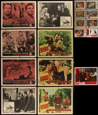 7d0802 LOT OF 17 1950s-1960s LOBBY CARDS 1950s-1960s incomplete sets from a variety of movies!