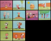 7d1157 LOT OF 1 SET OF 12 PEANUTS PRINTS 1964 Schulz art of Charlie Brown, Snoopy, Lucy & more!