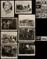 7d0982 LOT OF 18 SHANE ORIGINAL & RE-RELEASE 8X10 STILLS 1953-R1966 Alan Ladd, Jean Arthur & more!