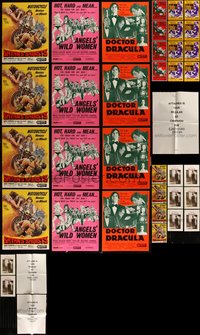 7d0139 LOT OF 39 PROMO BROCHURES & AD SLICKS 1970s-1980s great images from a variety of movies!