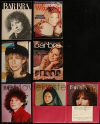 7d0231 LOT OF 7 BARBRA STREISAND MAGAZINES 1970s-1990s What's On & Barbra!