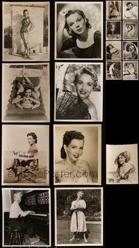 7d0987 LOT OF 17 MOSTLY MGM SEXY ACTRESS PORTRAIT 8X10 STILLS 1940s-1950s leading & supporting stars