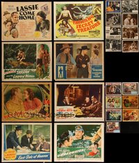 7d0792 LOT OF 23 LOBBY CARDS 1930s-1950s great images from a variety of different movies!