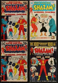 7d0864 LOT OF 4 DC SHAZAM COMIC BOOKS 1970s Superman, The Original Captain Marvel!