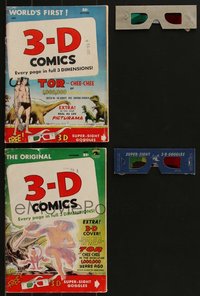 7d0866 LOT OF 2 3-D TOR COMIC BOOKS 1953 and Chee-Chee, includes super-sight 3-D goggles!