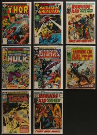 7d0857 LOT OF 8 MARVEL COMIC BOOKS WITH $.20 TO $.35 COVER PRICE 1970s Thor, Hulk, Tarzan & more!