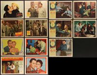 7d0820 LOT OF 13 FILM NOIR LOBBY CARDS 1940s-1950s incomplete sets from several movies!