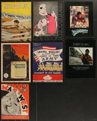 7d0263 LOT OF 7 SOUVENIR PROGRAM BOOKS 1920s-1970s from a variety of different movies!