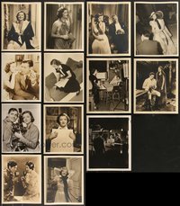 7d1005 LOT OF 13 MYRNA LOY DELUXE 8X10 STILLS 1930s-1940s great images with several candids!