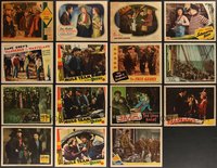 7d0817 LOT OF 15 1930s-1940s LOBBY CARDS 1930s-1940s incomplete sets from a variety of movies!