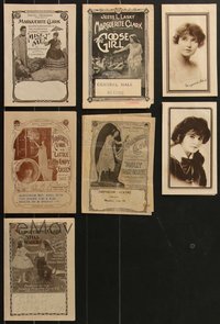 7d1118 LOT OF 7 PARAMOUNT 1910S MARGUERITE CLARK HERALDS 1910s Mice and Men, Goose Girl & more!