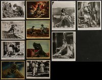 7d0951 LOT OF 27 RAY HARRYHAUSEN ORIGINAL & RE-RELEASE 8X10 STILLS 1950s-1970s special effects!