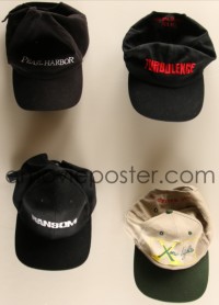 7d1127 LOT OF 4 PRODUCTION CREW HATS FROM 1990S Pearl Harbor, Ransom, Turbulence & more!