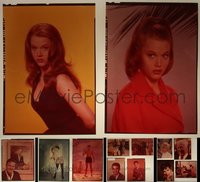 7d0163 LOT OF 13 4X5 & 5X7 COLOR TRANSPARENCIES 1950s-1960s color portraits of top Hollywood stars!