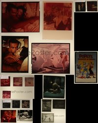 7d0149 LOT OF 24 TRANSPARENCIES & NEGATIVES 1950s-1970s mostly color images from several movies!