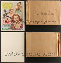 7d0025 LOT OF 100 UNFOLDED ALL ABOUT EVE BELGIAN REPRODUCTION POSTERS 1990s art of Bette Davis!