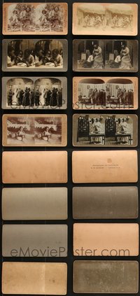 7d1161 LOT OF 8 STEREOSCOPIC SLIDES 1920s African Americans, ultra rare!