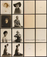 7d1052 LOT OF 8 CARPENTER DELUXE 8X10 STILLS 1920s-1930s top photographer portraits of top stars!