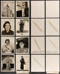 7d1047 LOT OF 8 EVANS DELUXE 8X10 STILLS 1930s-1940s top photographer portraits of top stars!