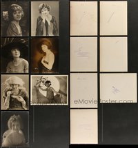 7d1062 LOT OF 7 EVANS 8X10 STILLS 1920s top photographer portraits of silent Hollywood stars!