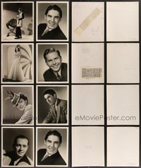 7d1054 LOT OF 8 1930s-1940s JONES 8X10 STILLS 1930s-1940s top photographer portraits of top stars!