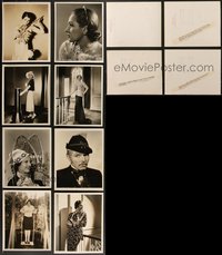 7d1014 LOT OF 12 JONES DELUXE 8X10 STILLS 1930s top photographer portraits of top Hollywood stars!