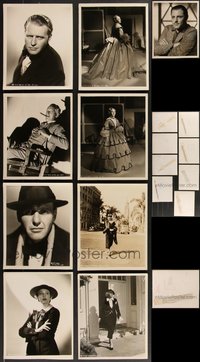 7d1031 LOT OF 9 SCHAFER DELUXE 8X10 STILLS 1930s top photographer portraits of top Hollywood stars!