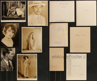 7d1067 LOT OF 6 RICHEE DELUXE 8X10 STILLS 1920s top photographer portraits of top Hollywood stars!