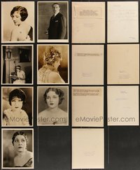 7d1057 LOT OF 7 RICHEE DELUXE 8X10 STILLS 1920s top photographer portraits of top Hollywood stars!