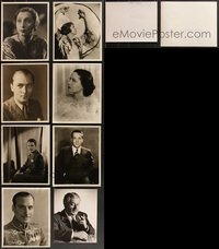 7d1026 LOT OF 10 ELMER FRYER 8X10 STILLS 1930s top photographer portraits of top stars!